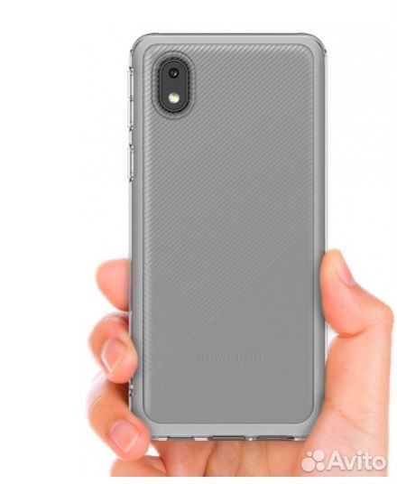 Оригинал Чехол Soft Clear Cover - Samsung A01 Core