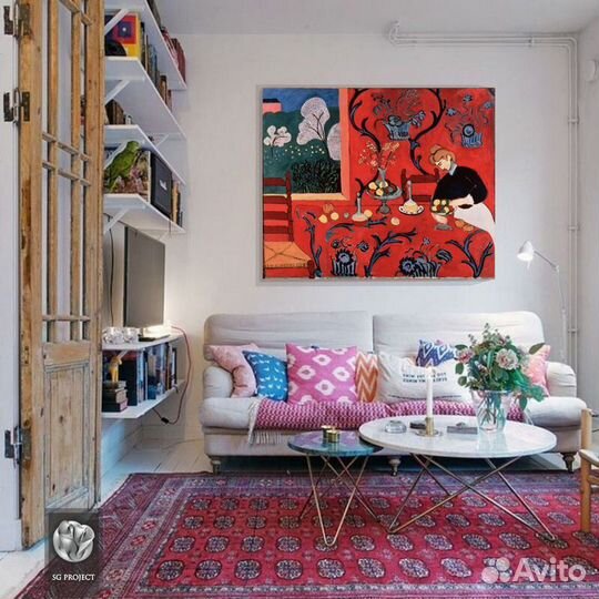 Картина-Гармония в красном