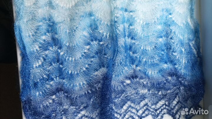 Пуховый шарф 70*150