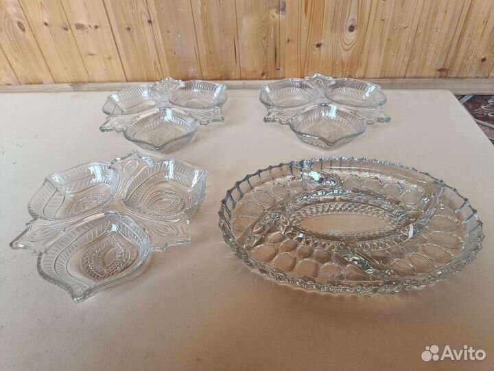 Менажницы из стекла