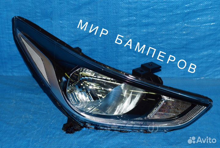 Бампер Hyundai Solaris в цвет белый