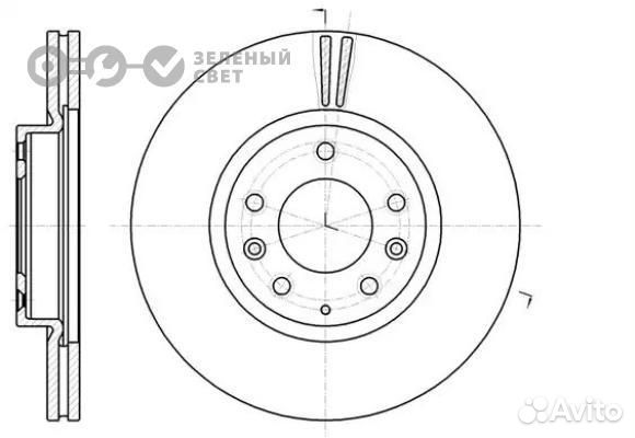 Remsa 6123510 Диск тормозной передний mazda 6 07-1
