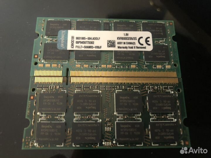 Оперативная память Кингстон для ноутбука ddr2 2gb