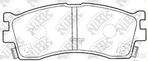 Колодки тормозные дисковые перед PN0702 NiBK