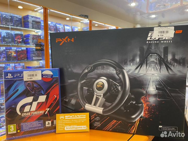 Игровой руль Techno PS4/Xbox/PC