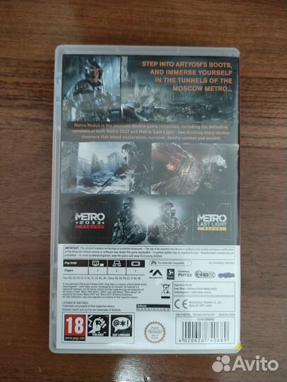 Metro redux nintendo switch