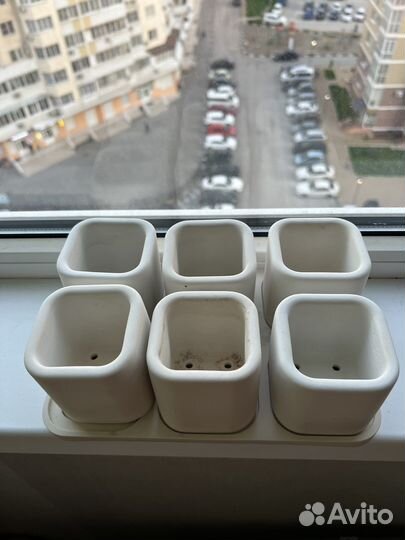 Гипсовый горшок