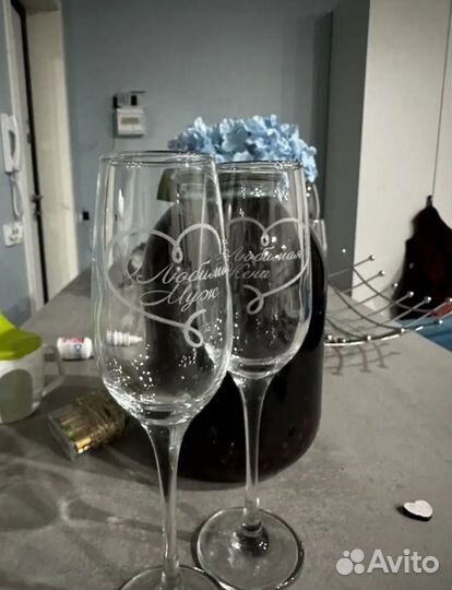 Свадебные бокалы фужеры