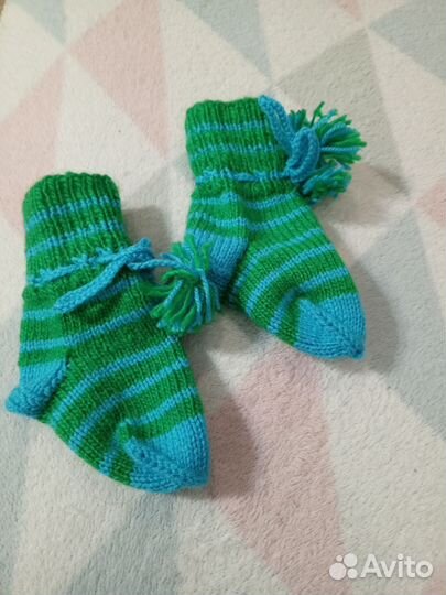 Носочки вязаные для девочки и для мальчика