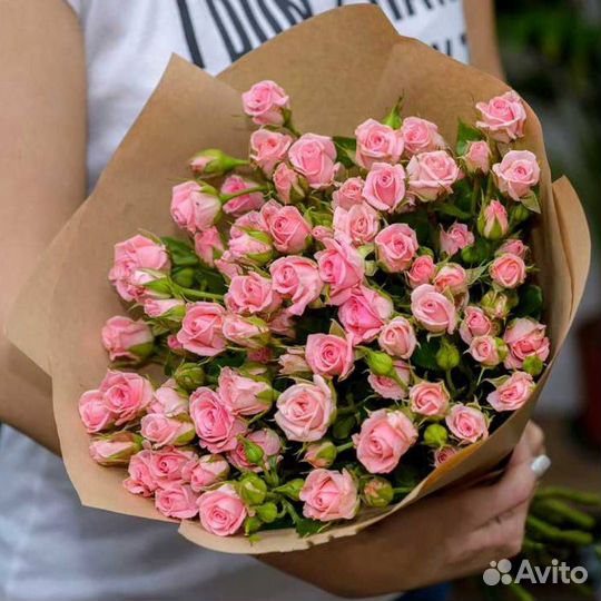 Розы кустовые. Цветы. Букеты. Доставка