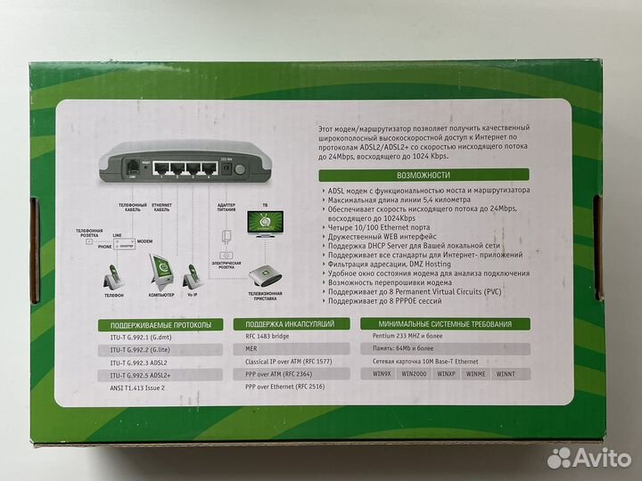 Модем WebStream adsl2+