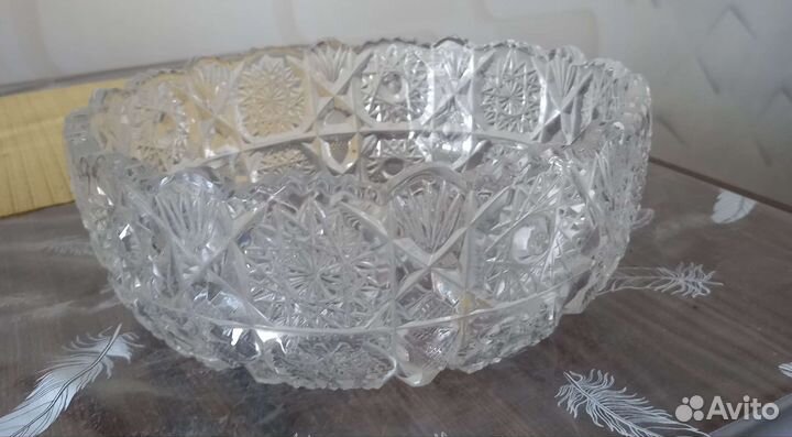 Салатник хрустальный большой