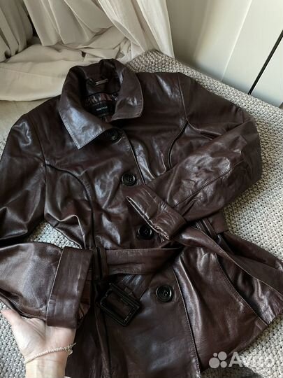 Куртка с поясом Toto group натуральная кожа