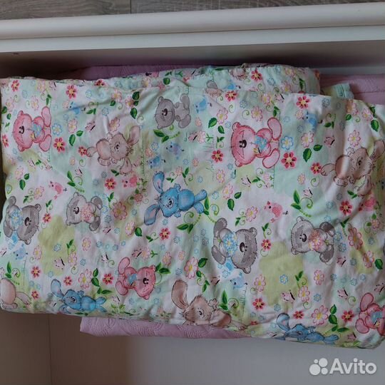Одеяло детское в кроватку 120 на 60