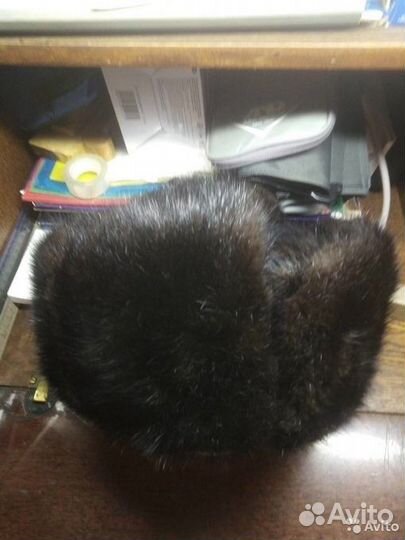 Шапка ушанка меховая мужская