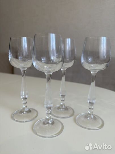 Crystalite bohemia рюмки новые 4 шт