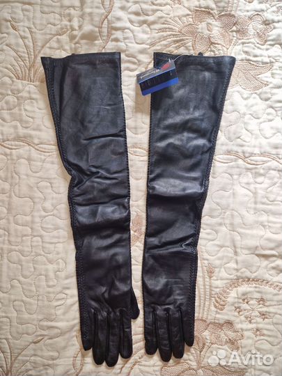 Перчатки женские кожаные новые