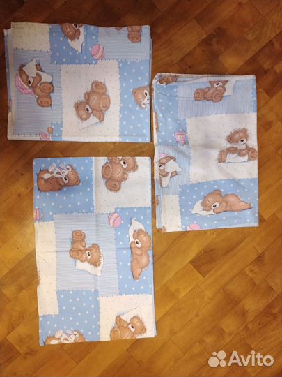 Детское постельное бельё и подушка