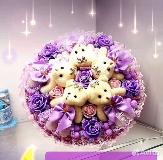 Букеты из мягких игрушек
