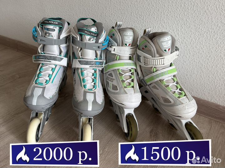 Роликовые коньки женские 37/38 размер