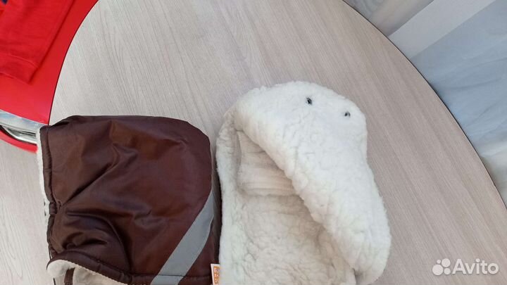 Сумка и варежки на коляску, санки