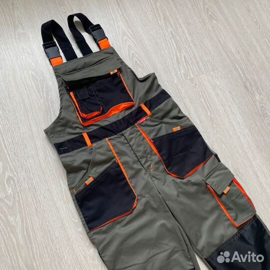 Спецодежда премиум Мanhattan. Полукомбинезон олива