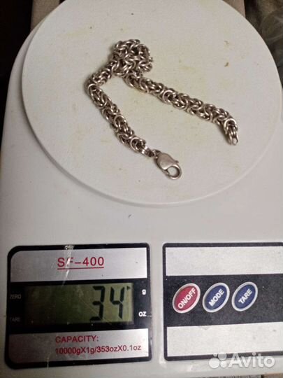 Серебряный браслет мужской 925