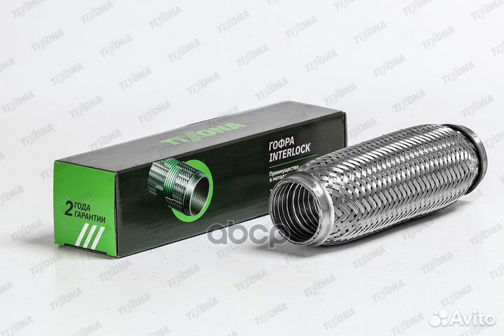 Гофра 45 200 (aisi 304 with interlock) tixona 61