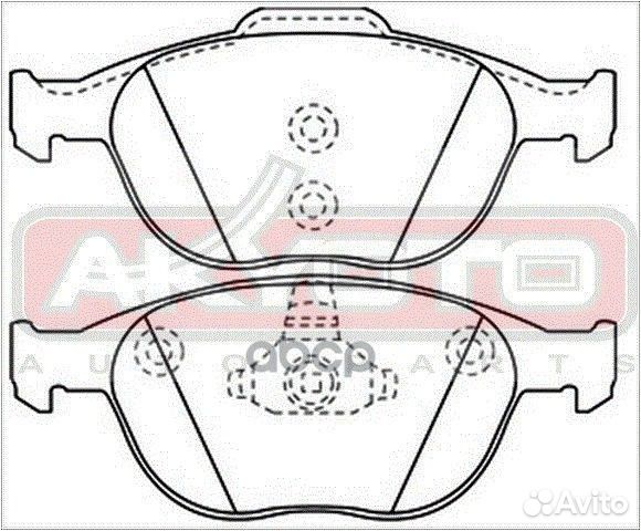 Колодки тормозные дисковые передние AKD-0337 AK