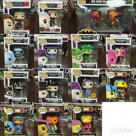 Фигурки Funko POP Geralt, Joker, Two-Face, Catwom