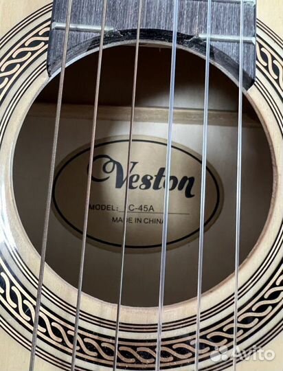 Акустическая гитара veston, шестиструнная