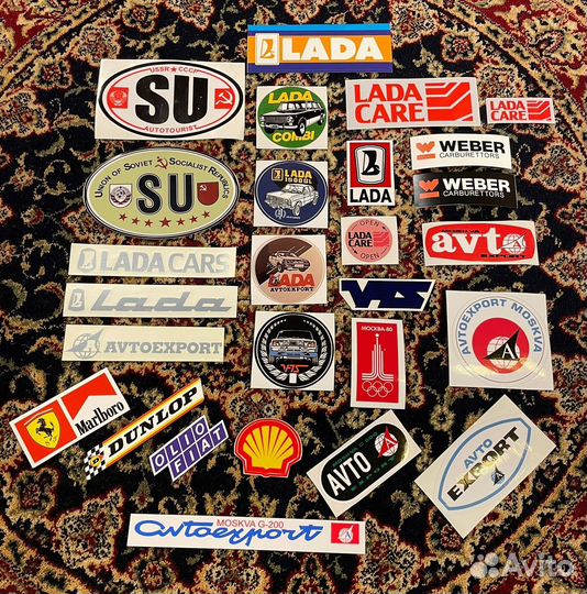 Коллеционные наклейки/бирки Avtoexport