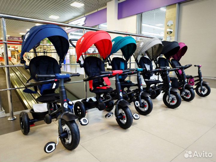 Детский трехколесный велосипед Rito Q Play синий