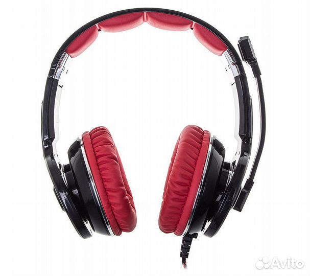 Компьютерная гарнитура Оклик HS-L350G Red War, чер