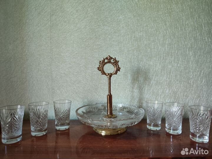 Набор из 6 рюмок из хрусталя, 6 шт