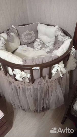 Простынь на резинке круглая 2 штуки