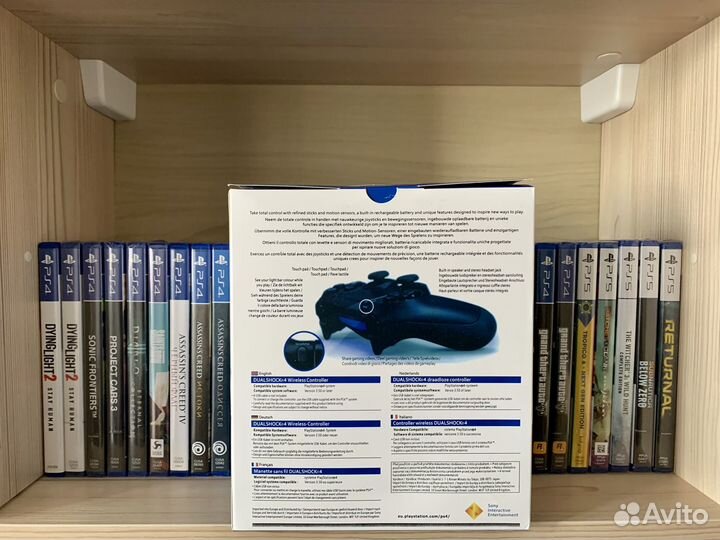 Геймпад Replica PS4 v2 PlayStation Red/Красный (Но