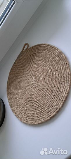 Подставка под горячее из джута