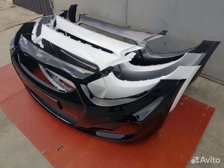 Бампер передний задний Hyundai Solaris 10-2014г