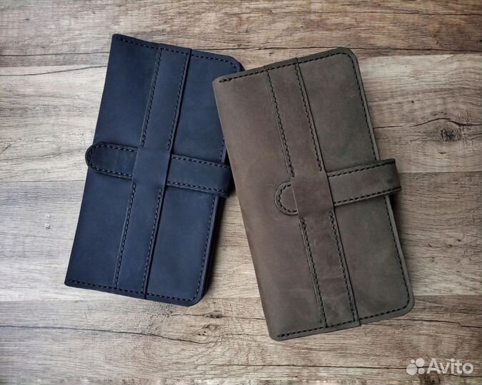 Клатч - лонгер из натуральной кожи