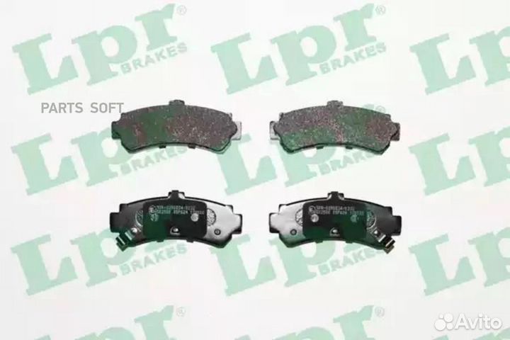 LPR 05P624 Колодки тормозные nissan almera (N15) 1