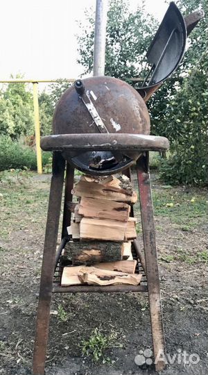 Мангал прочный из толстого железа