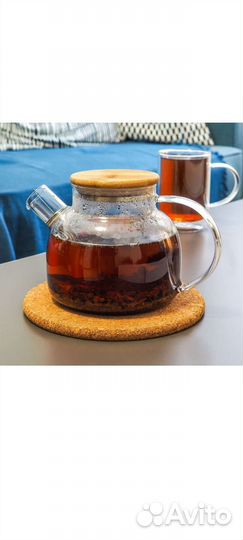 Новый Чайник заварочный CnGlass стеклянный 900 мл