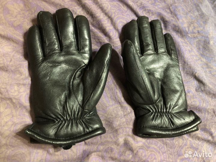 Перчатки кожаные мужские с мехом