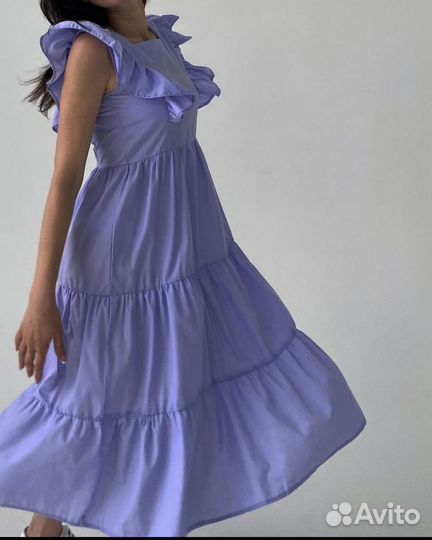 Платье лиловое новое
