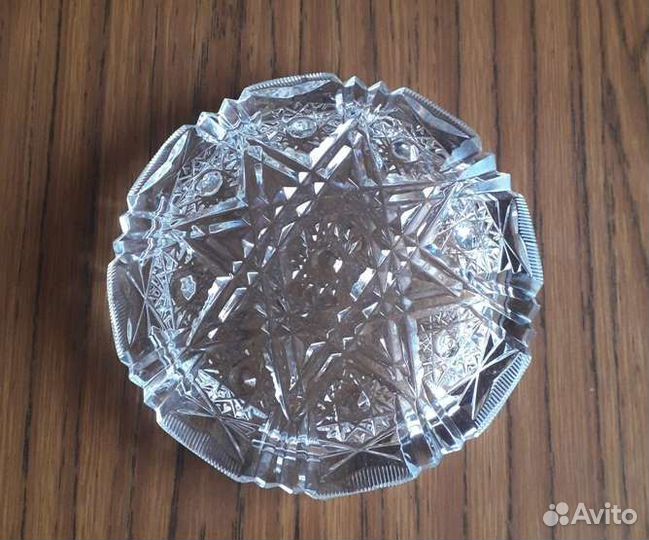 Пепельница хрустальная и керамическая