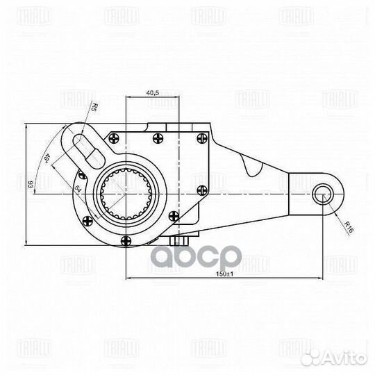 Рычаг торм. рег. авт. (трещотка) для а/м маз