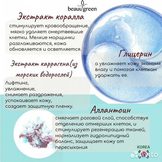 Патчи Beauugreen (от отеков, для увлажения)