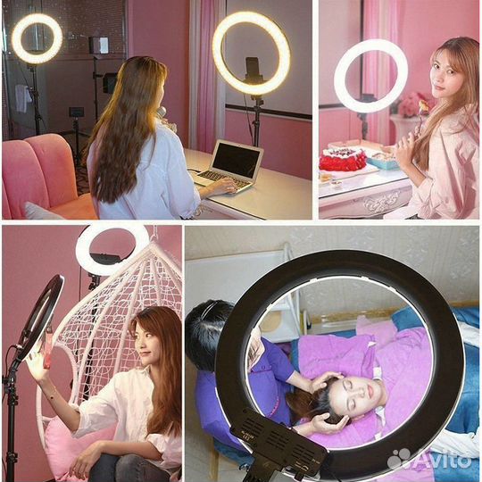 Кольцевая лампа 36 см