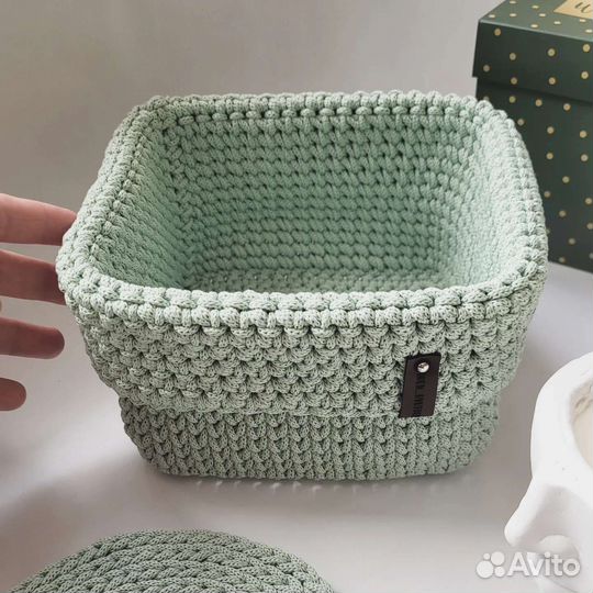 Интерьерная корзинка Мягкая корзина с отворотом